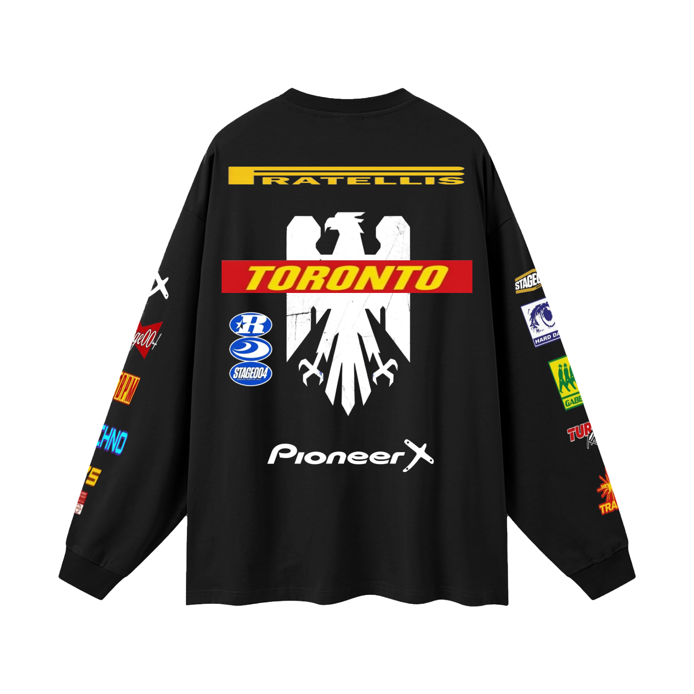 Oversized Long Sleeve Racer T-Shirt