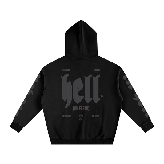 Hell murdered out hoodie