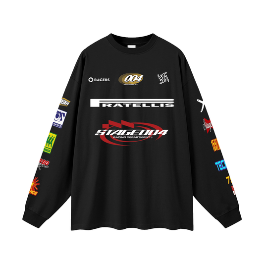 Oversized Long Sleeve Racer T-Shirt