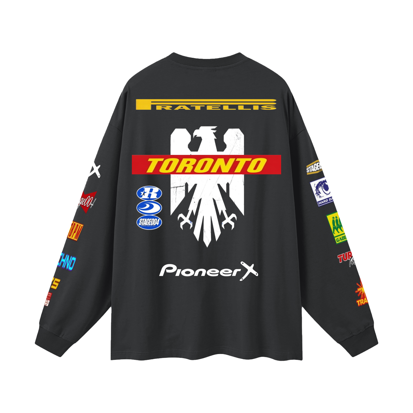 Oversized Long Sleeve Racer T-Shirt