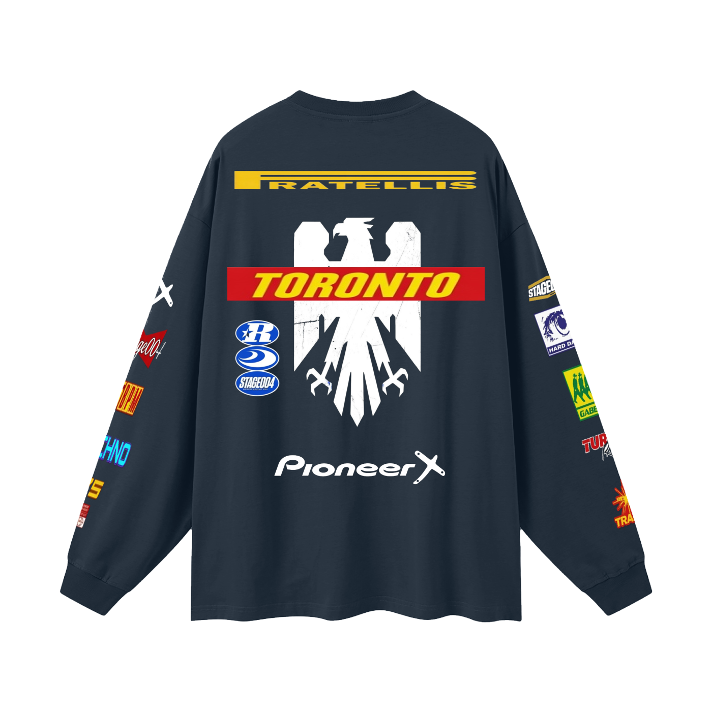 Oversized Long Sleeve Racer T-Shirt